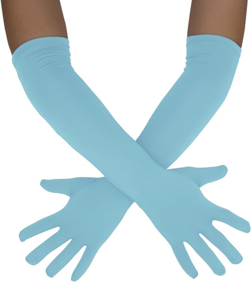 Sheface Men's and Women's 18" Spandex Long Gloves Stretchy Banquet Party Wedding Costume Gloves - Image 1